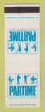 Matchbook Cover - Partime Temp Work employement SAMPLE