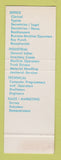 Matchbook Cover - Partime Temp Work employement SAMPLE