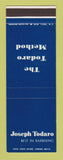 Matchbook Cover - Joseph Todaro Barbering New York City SAMPLE