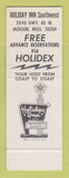 Matchbook Cover - Holiday Inn Red Fox Cocktails Jackson MS SAMPLE