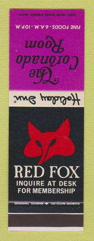 Matchbook Cover - Holiday Inn Red Fox Coronado Room Houston TX SAMPLE