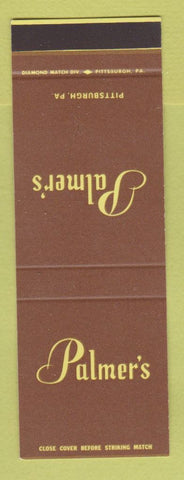 Matchbook Cover - Palmer's Restaurant Pittsburgh PA SAMPLE