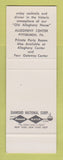 Matchbook Cover - Palmer's Restaurant Pittsburgh PA SAMPLE