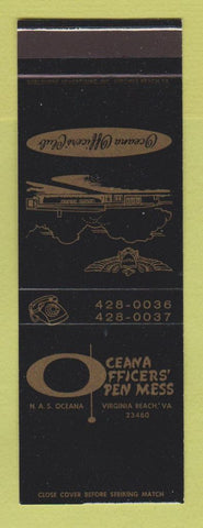 Matchbook Cover - Oceana Officers' Mess Virginia Beach VA SAMPLE