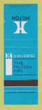 Matchbook Cover - Hilton Hotel Inn Seattle WA SAMPLE