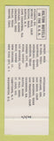 Matchbook Cover - Hilton Hotel Inn Seattle WA SAMPLE