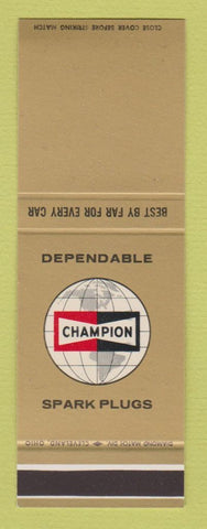 Matchbook Cover - Champion Spark Plugs SAMPLE