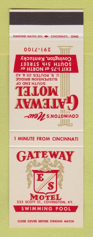 Matchbook Cover - Gateway Motel Covington KY SAMPLE