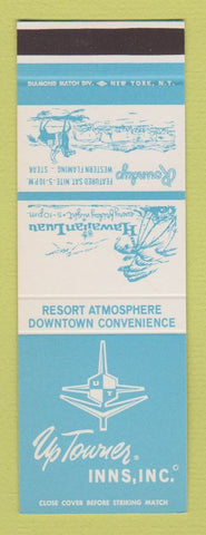 Matchbook Cover - Up Towner Inns  SAMPLE