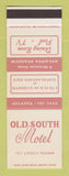 Matchbook Cover - Old South Motel Atlanta GA SAMPLE