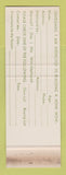 Matchbook Cover - Uni Crest Homes Mid State Corp Montgomery AL WEAR SAMPLE