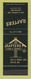 Matchbook Cover - Rafters Restaurant Joplin MO SAMPLE
