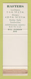 Matchbook Cover - Rafters Restaurant Joplin MO SAMPLE