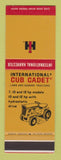 Matchbook Cover - International Harvester Tractors Cub Cadet Mower SAMPLE