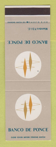 Matchbook Cover - Banco De Ponce Puerto Rico SAMPLE
