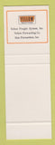 Matchbook Cover - Yellow Freight System Trucking SAMPLE
