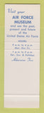 Matchbook Cover - Wright Patterson Air Force Base Officers Club OH SAMPLE