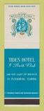 Matchbook Cover - Tides Hotel Bath Club St Petersburg FL SAMPLE