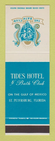 Matchbook Cover - Tides Hotel Bath Club St Petersburg FL SAMPLE