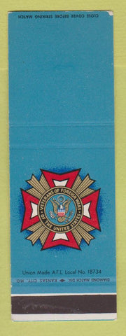 Matchbook Cover - VFW Veterans of Foreign Wars SAMPLE