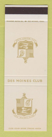 Matchbook Cover - Des Moines Club IA SAMPLE