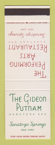 Matchbook Cover - Gideon Putnam Hotel Saratoga Springs NY SAMPLE