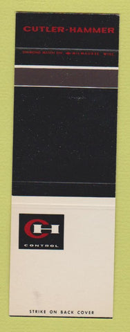 Matchbook Cover - Cutler Hammer Controls SAMPLE