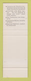 Matchbook Cover - Cutler Hammer Controls SAMPLE