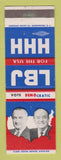 Matchbook Cover - Lyndon B Johnson For President Hubert Humphrey