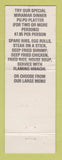Matchbook Cover - Miramar House Chinese Thai Carson City NV WEAR