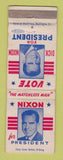 Matchbook Cover - RIchard Nixon For President WORN