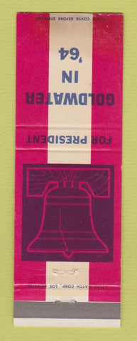 Matchbook Cover - Barry Goldwater for President 1964 POOR