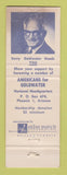 Matchbook Cover - Barry Goldwater for President 1964 POOR