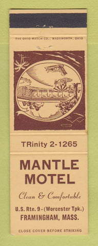 Matchbook Cover - Mantle Motel Framingham MA