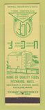 Matchbook Cover - United COOP Farmers Fitchburg MA DD BEAN