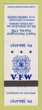 Matchbook Cover - VFW Fred Pennington Post Las Vegas NV