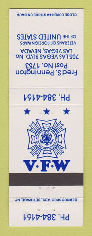 Matchbook Cover - VFW Fred Pennington Post Las Vegas NV