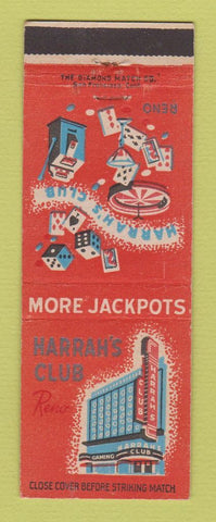 Matchbook Cover - Harrah's Club Casino Reno NV