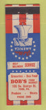 Matchbook Cover - Bob's Food Market Grocery WWII