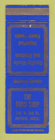 Matchbook Cover - The Food Shop Reno NV Grocery WEAR