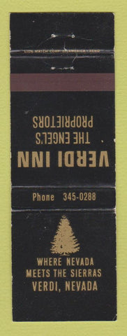 Matchbook Cover - Verdi Inn Verdi NV WEAR