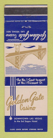 Matchbook Cover - Golden Gate Casino Hotel Las Vegas NV