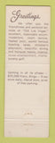 Matchbook Cover - Showboat Lanes Bowling Las Vegas NV