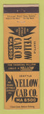 Matchbook Cover - Yellow Cab Taxi Seattle WA WEAR