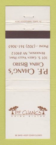 Matchbook Cover - PF Chang's China Bistro Henderson NV WEAR