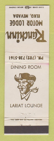 Matchbook Cover - Ranchinn Motor Lodge Elko NV WEAR