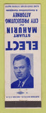 Matchbook Cover - Stuart Mahurin City Prosecuting Attorney Farmington MO