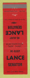 Matchbook Cover - Lance Senate Election 1957