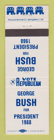 Matchbook Cover - George Bush for President 1988