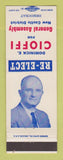 Matchbook Cover - Dominick Cioffi General Assembly Election New Castle PA